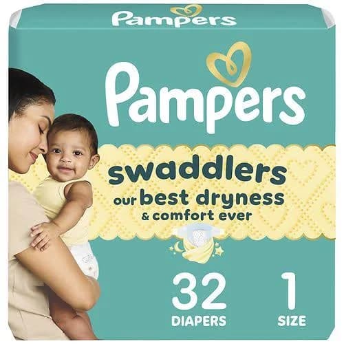 Pampers Baby Diapers No scent, Size 1 (8-14 lbs) - 96.0 ea