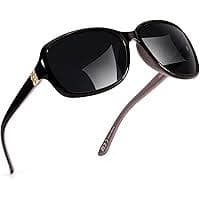 Amazon.com: VISOONE Cat Eye Sunglasses Womens Black Oversized Square Vintage Glasses Cute Trendy Fashion Accessories UV400 Shades Calida : Clothing, Shoes & Jewelry