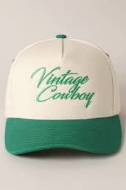Vintage Cowboy Two-Tone Cap – Classic Western Style | Evercado