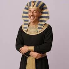 Gold Pharaoh King Tut Mask Headdress Nicky Bigs Cosplay Costume