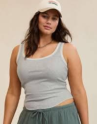 Aerie Ribbed Scoop Neck Tank Top | Aerie