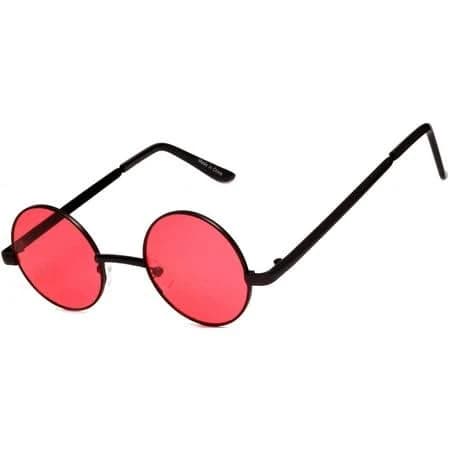 owl Round Sunglasses Small Gold Frame Lens Adult