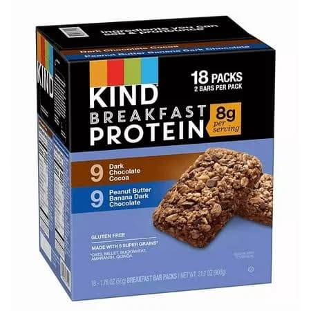 Kind Breakfast Protein Bars Variety Pack 18 ct.