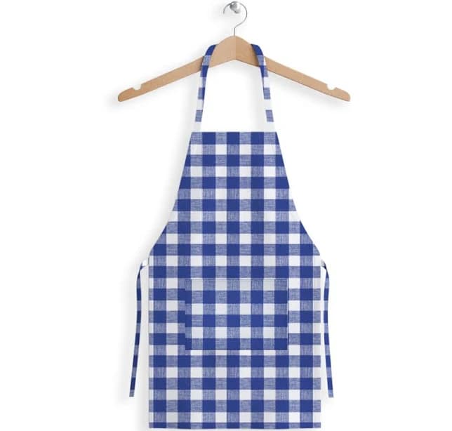 August Grove Plaid Bib Apron