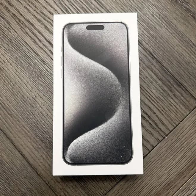 Apple Iphone 15 Pro Max White Titanium 256gb Box - No Phone