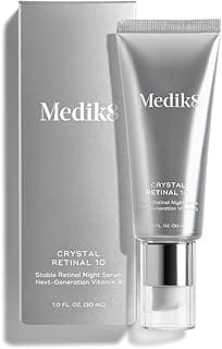 Crystal Retinal 10 - Firming, Advanced Skin Retinaldehyde Face Serum - Night Serum with Hyaluronic Acid and Vitamin E - Gluten Free - 1 oz