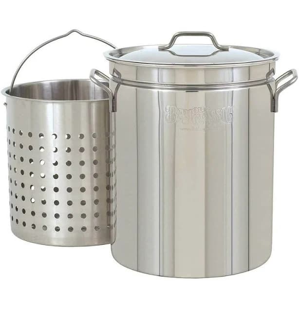 Bayou Classic 36-qt. Stainless Steel Stockpot with Basket