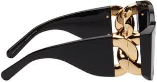 Stella McCartney Black Falabella Square Sunglasses Stella McCartney