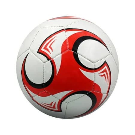Size 5 Soccer Training Football, Textured Outdoor Match & Practice Ball, High Visibility Black White Panel Ball, One Piece Rubber Bladder with Machine