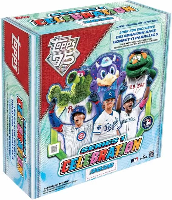 Topps Series 1 Baseball Celebration Mega Box Case
