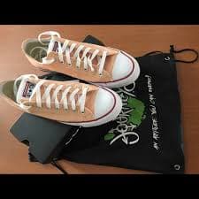 Converse | Shoes | Painted Peach Converse Allstars | Poshmark
