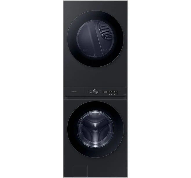 Samsung Bespoke 4.6 Cu. Ft. Single Unit AI Laundry Hub and 7.6 Cu. Ft. Gas Dryer