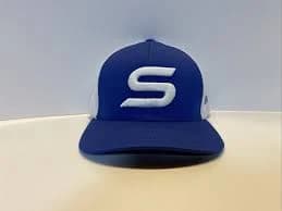 S Logo 8th Street Baseball Hat Cap SnapBack Mesh Blue White 0075