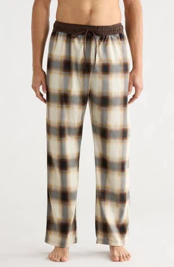 Rainforest Men's Brushed Plaid Flannel Lounge Pants