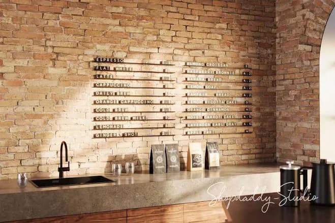 Metal Wall Menu Letter Board