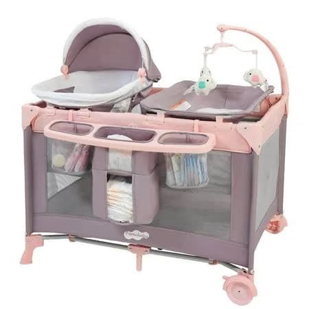 Pamo Babe 4-in-1 Baby Playard with Bassinet and Changing Table