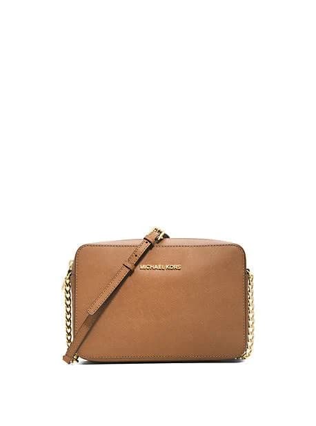 Jet Set Large Leather Crossbody Bag Michael Kors Women's