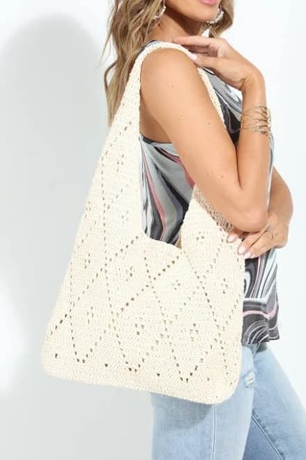 Thea Crochet Shoulder Bag