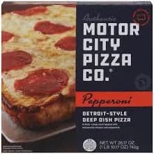 Motor City Pizza Co. Detroit Style Deep Dish Pepperoni Pizza