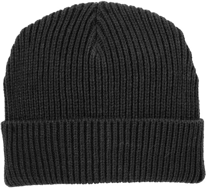 Stylish Ribbed Knit Beanie Hat with Cuff