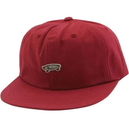Vans Men's Off The Wall Embroidered Skateboard Patch Unstructured Snapback Hat