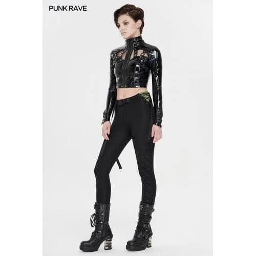 Punk Rave Side Lace Leggings - M