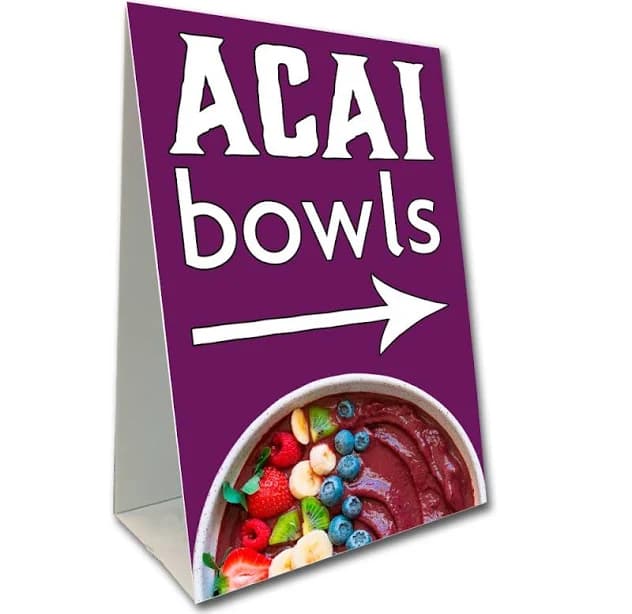 ACAI Bowls Economy A-Frame Sign
