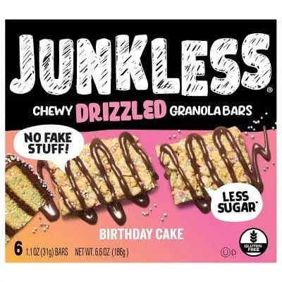 JUNKless Birthday Cake Chewy Granola Bars
