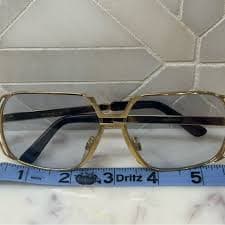 Rare Vintage RENAULD Gold Tone Oversized Sunglasses Frame-Korea.