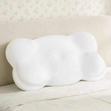 Sleep Cloud Pillow, Ergonomic Memory Mellow Cloud Align Pillow with Cool & Breathable Pillowcase, Adjustable Neck Support Pillows for Adults, Back
