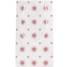 Pink and White Hearts & Diamonds Pattern Gift Bag