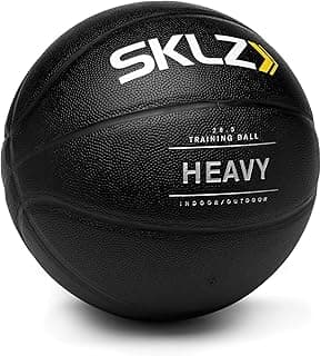 Weighted Training Basketball, 29.5" - 3-lb Heavy Training Ball - Black, Quality Faux Leather Construction - Durable & Wear-and-Tear Resistant Dribbling Trainer for Indoor or Outdoor Use