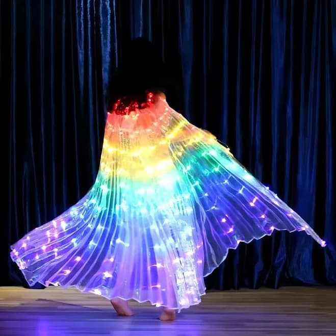 LED Wings for Dance Performances Toys, Rave outfits for women, Light wings, Led wings, Light up cape, Fairy costumes, Rave accessories