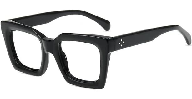 Firmoo Black Square Prescription Glasses Frame AC18168