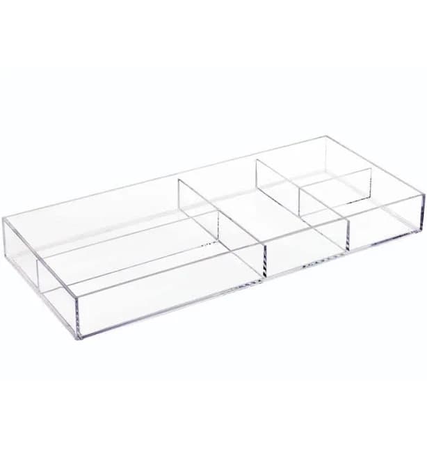 iDesign Clarity Divided Tray