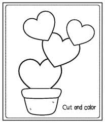 Valentine's Day Bulletin Board and Cactus Door Decor Craft February