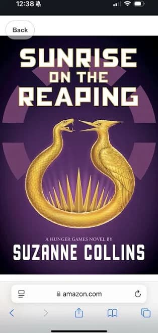 SUNRISE ON THE REAPING- NEW 5th HUNGER GAMES BOOK COLLINS