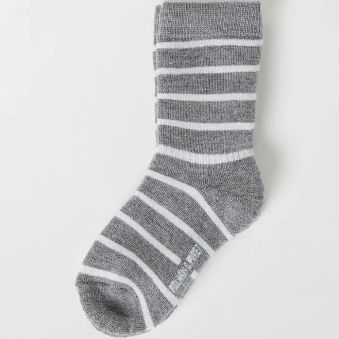 Polarn O. Pyret Wool Terry Striped Socks