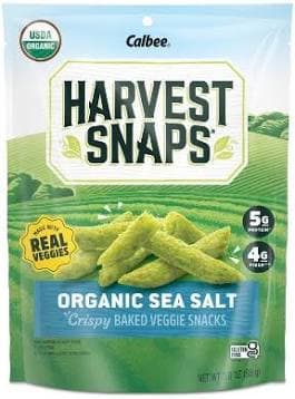 Harvest Snaps Organic Artisan Baked Green Pea Snacks