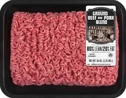 80% Lean/ 20% Fat Ground Beef and Pork Tray