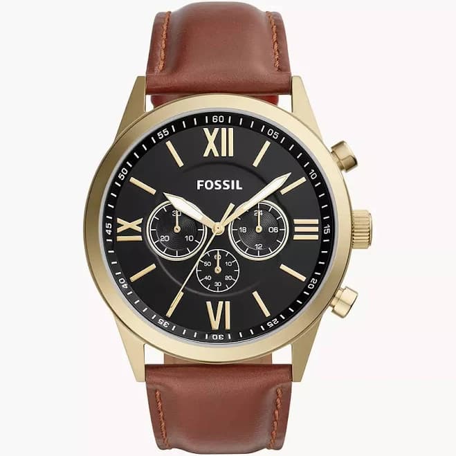 Fossil Men's Flynn Chronograph Leather Watch