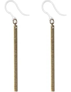 Metallic Minimalist Dangles Hypoallergenic Earrings for Sensitive Ears Made with Plastic Posts