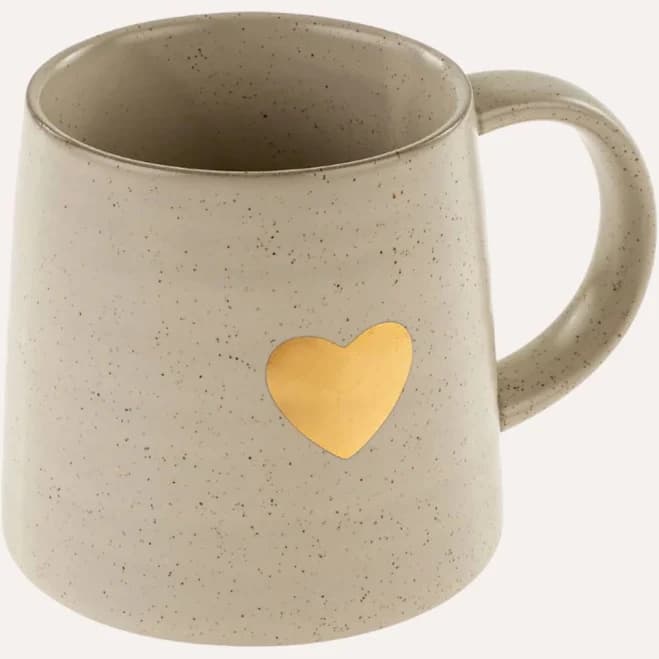 Gold Heart Mug