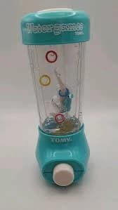 Tomy Water Games Blue Swordfish Handheld Button Ring Game Tested works! No Leaks