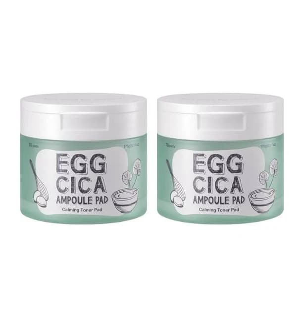 too cool for school Egg Cica Ampoule Pad Bundle Set 2 Pcs