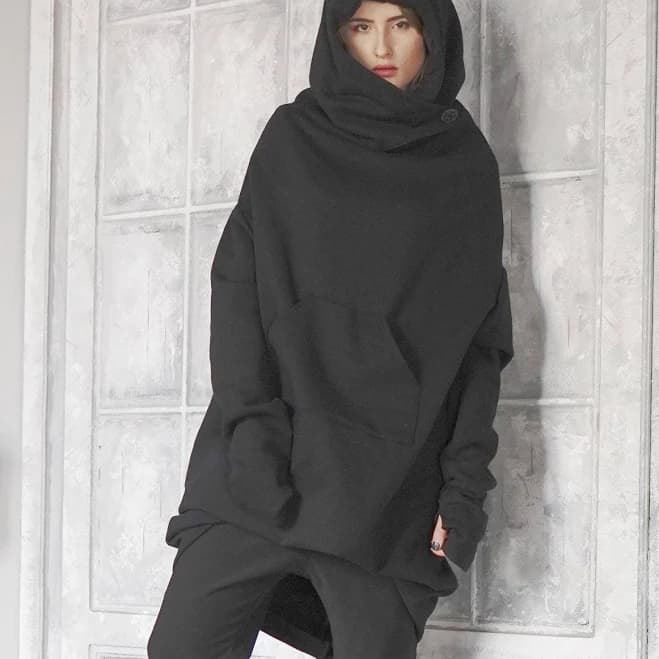 Avant Garde Minimalist Oversized Hoodie