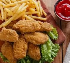 12 pcs with Large Fries - Burger Land