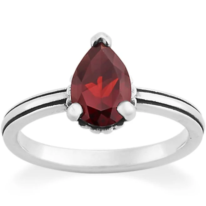 James Avery Treasured Gemstone Ring Womens in Sterling Silver