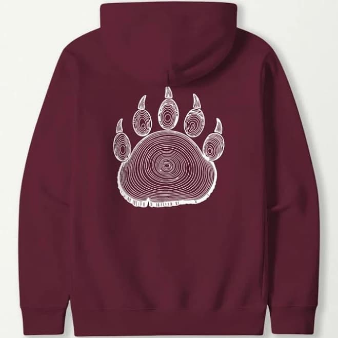 Bear Paw Tree Rings Hoodie