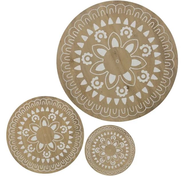 StyleCraft Home Collection Home Furnishings Lighting Round Wood Wall Decor